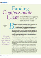 Funding Compassionate Care Grateful Patient Supports Advanced Education for Sentara RMH Nurses